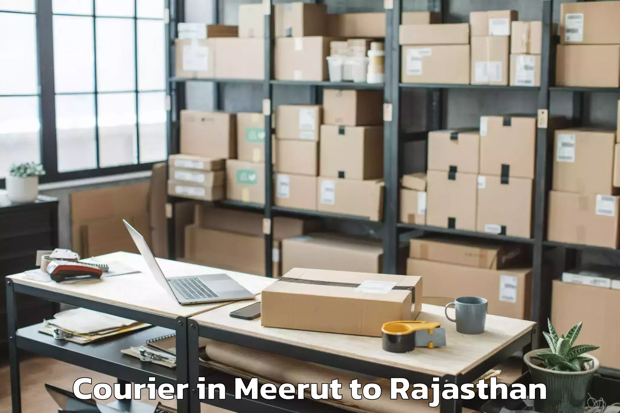 Book Meerut to Amet Courier Online